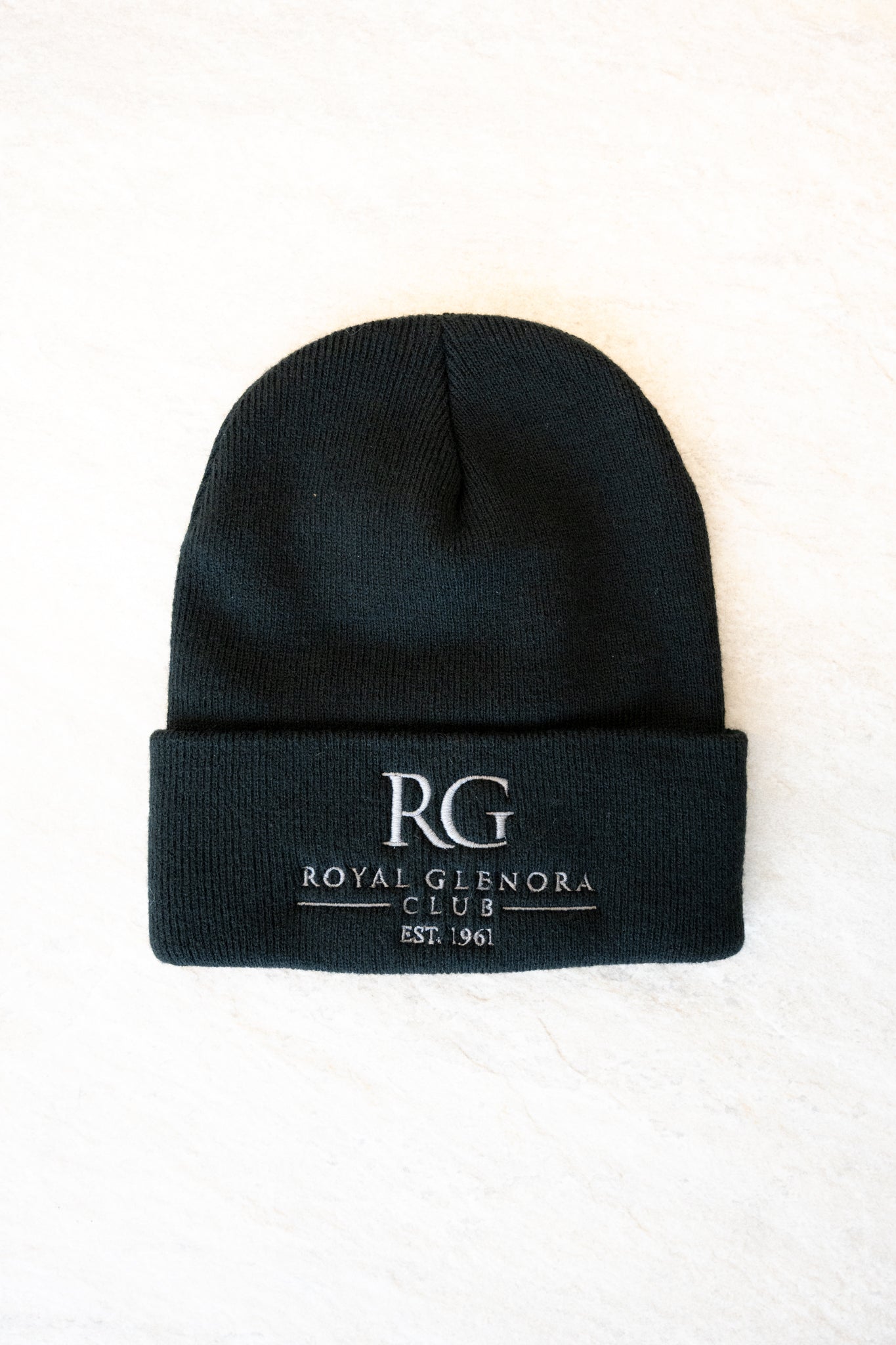 Royal Glenora Black Beanie