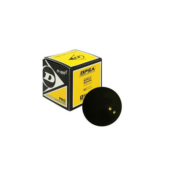 Dunlop Pro Double Yellow Dot Squash Ball